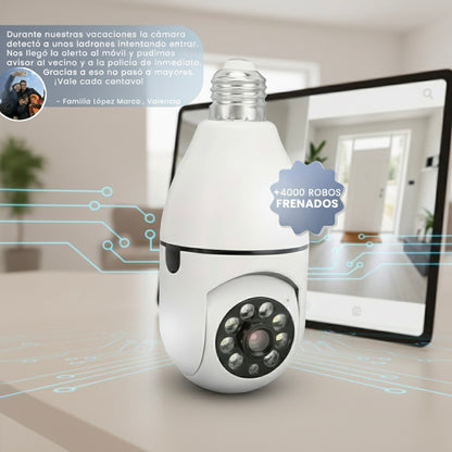 Cámara bombilla 360VisiónTotal ™