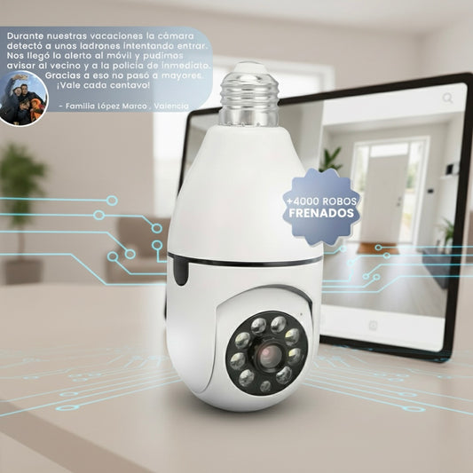 Cámara bombilla 360VisiónTotal ™